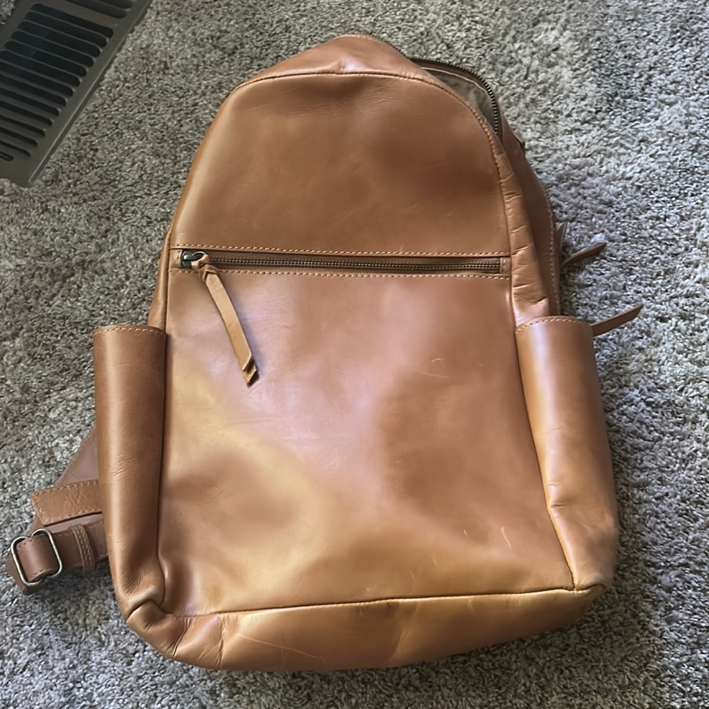 Able Alem leather backpack used twice